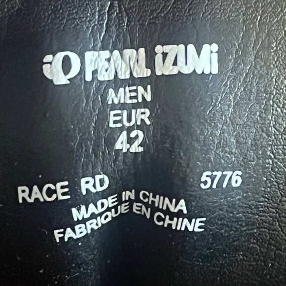 Pearl Izumi Cycling Shoes Race RD 5776 Black EU Mens‎ Size 42 US 8.5 - Picture 11 of 11